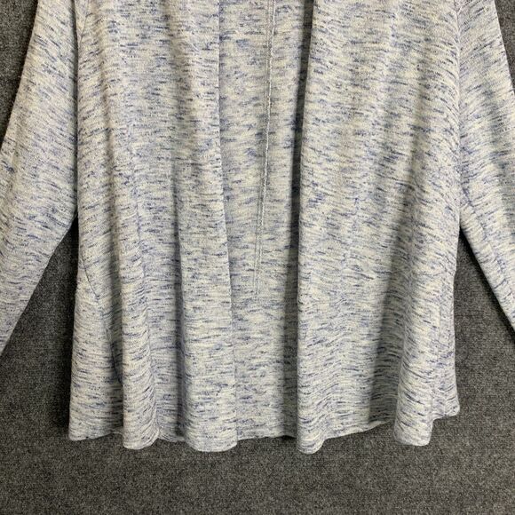 Loft Open Cardigan Women M Light Weight Knit Long Sleeve Nubby Space Dye - Picture 3 of 15